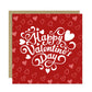 Happy Valentines Day Card For Boyfriend Girlfriend 14x14 Card