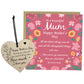 Mothers Day Card For Mum Wooden Heart and Card Set Mum Gifts