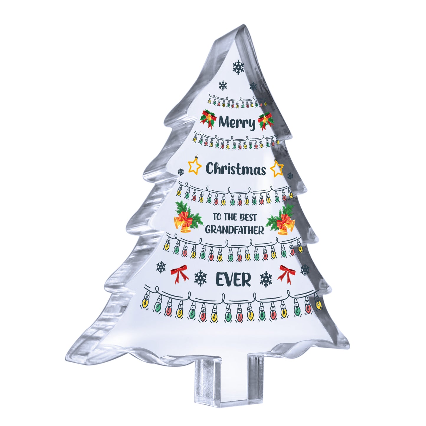 Grandfather Gift Christmas Acrylic Christmas Tree Gift For Her