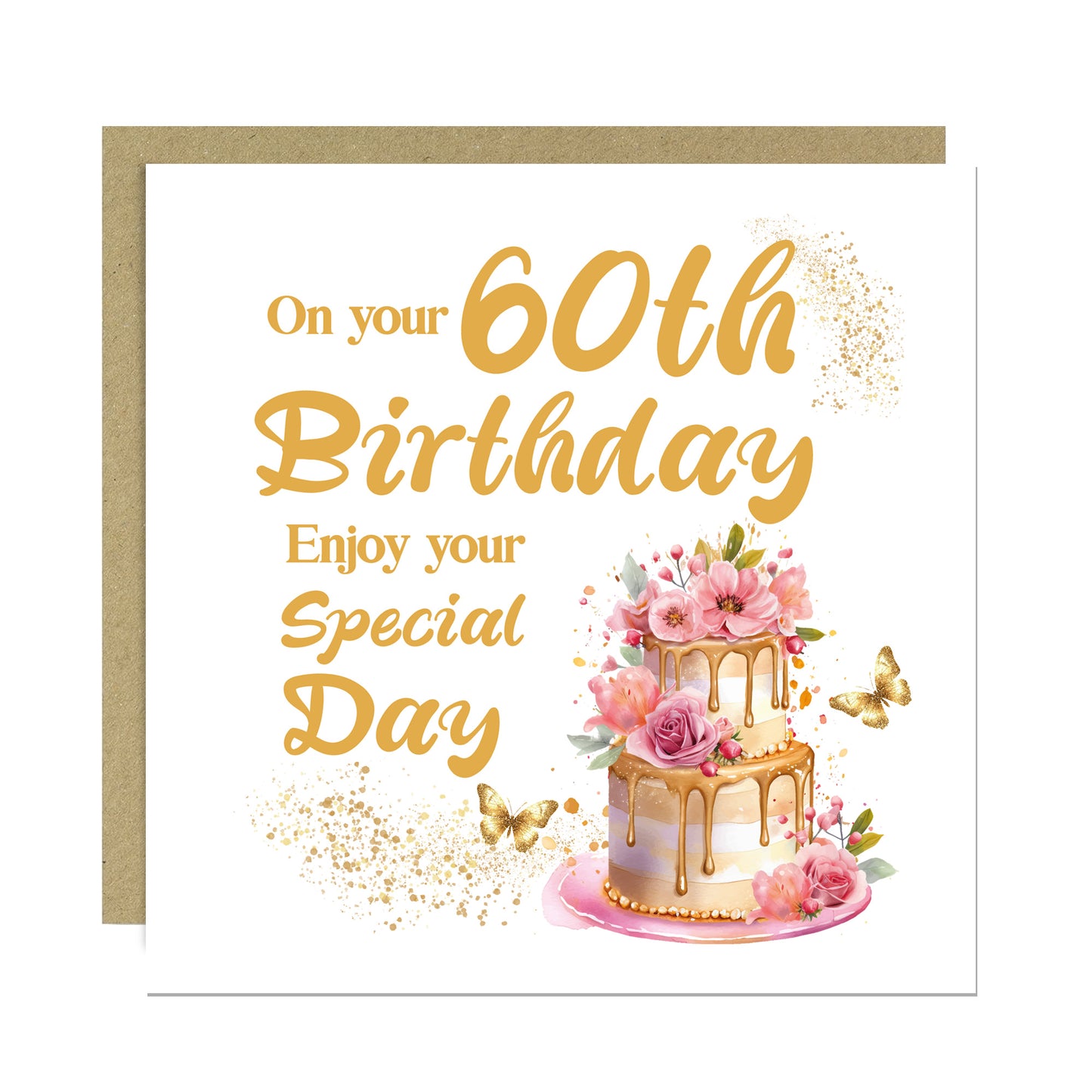 60th Birthday Card Milestone Age 60 Card For Female Mum Nan