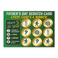 Fathers Day Scratch Card Novelty Gift For Dad, Dad Gift