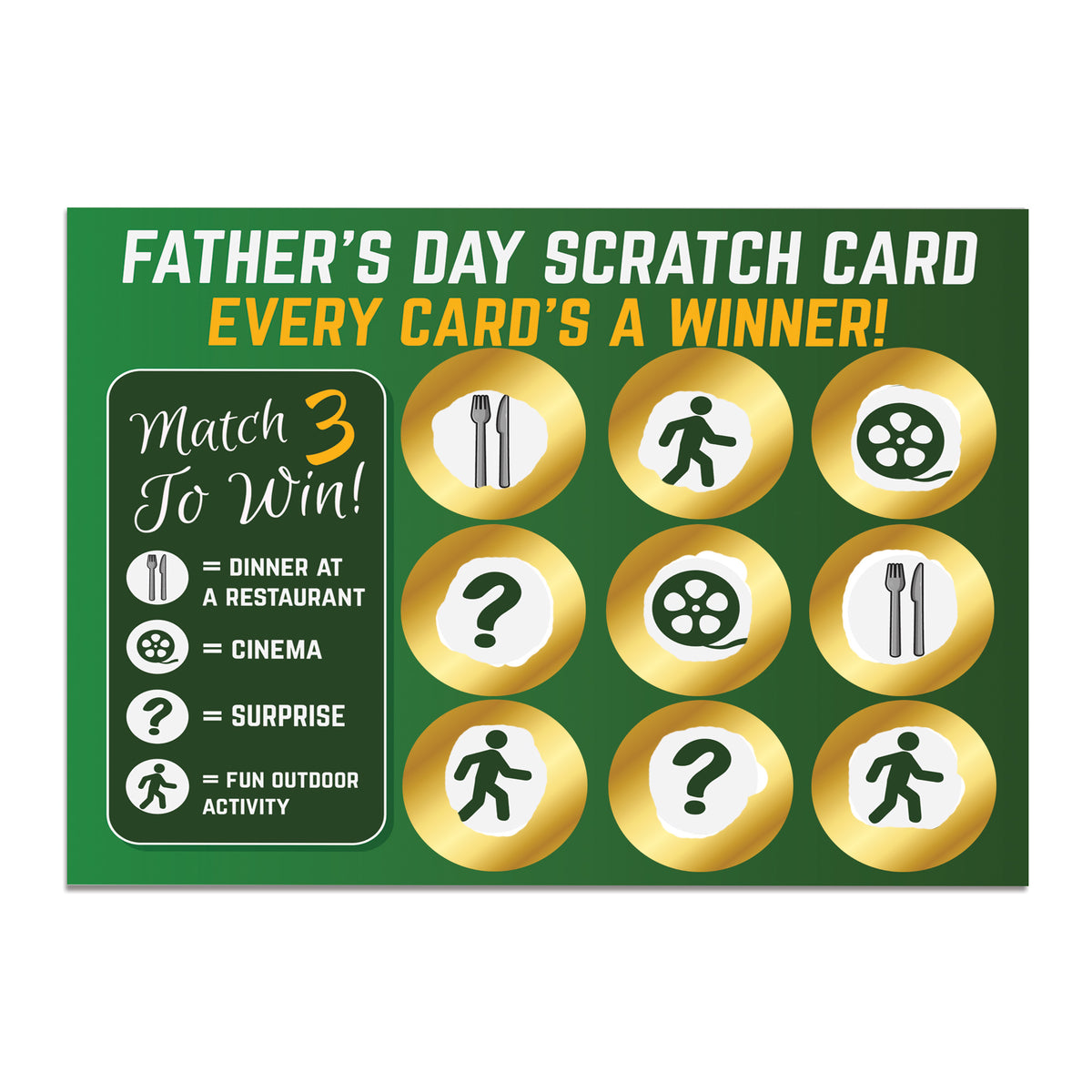 Fathers Day Scratch Card Novelty Gift For Dad, Dad Gift