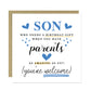 Birthday Card For Son Funny Son Card From Mum and Dad Hilarious