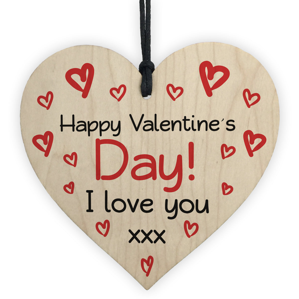 Happy Valentines Day Wood Heart Gifts For Him Her Boyfriend