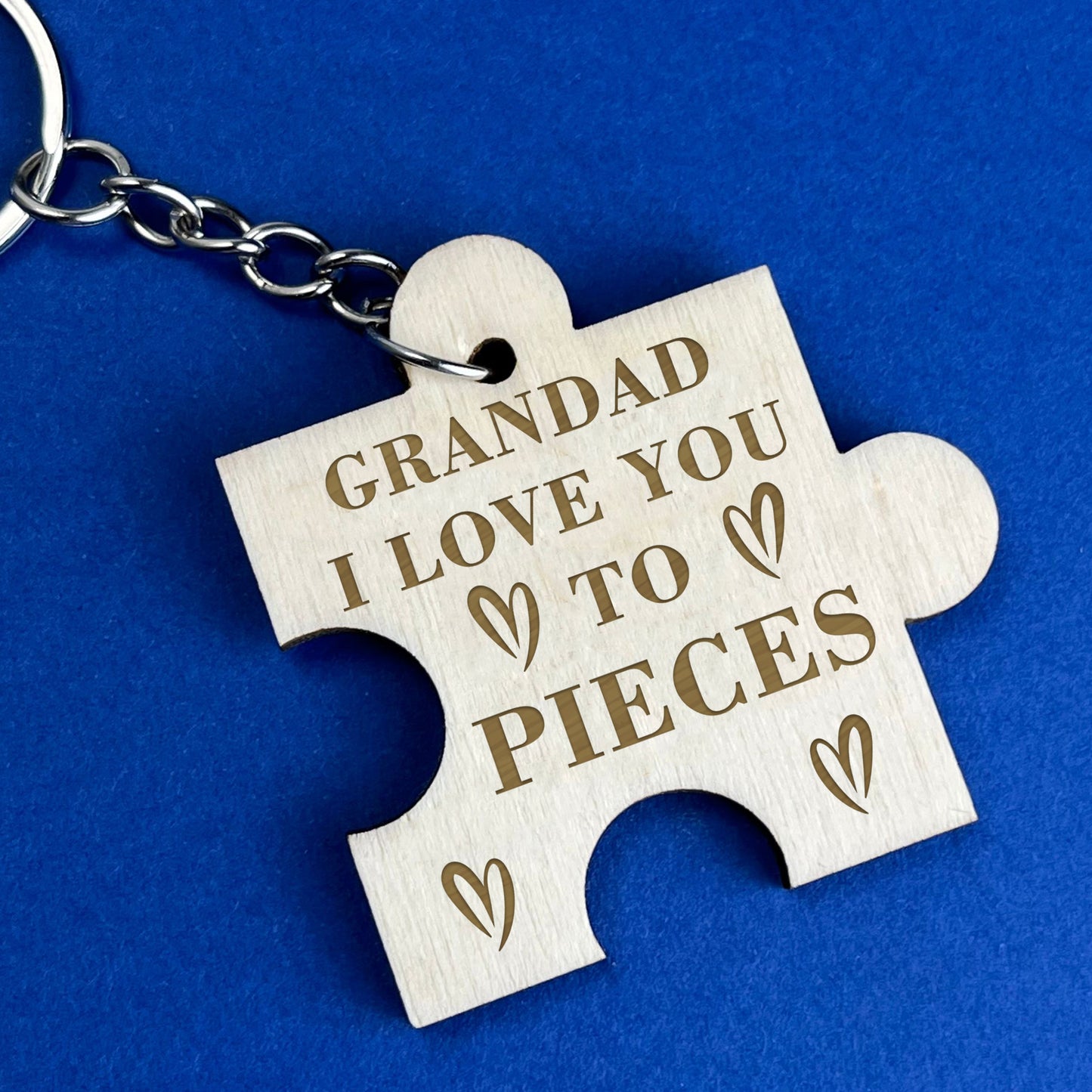 Grandad Keyring Engraved Gift For Fathers Day From Daughter Son