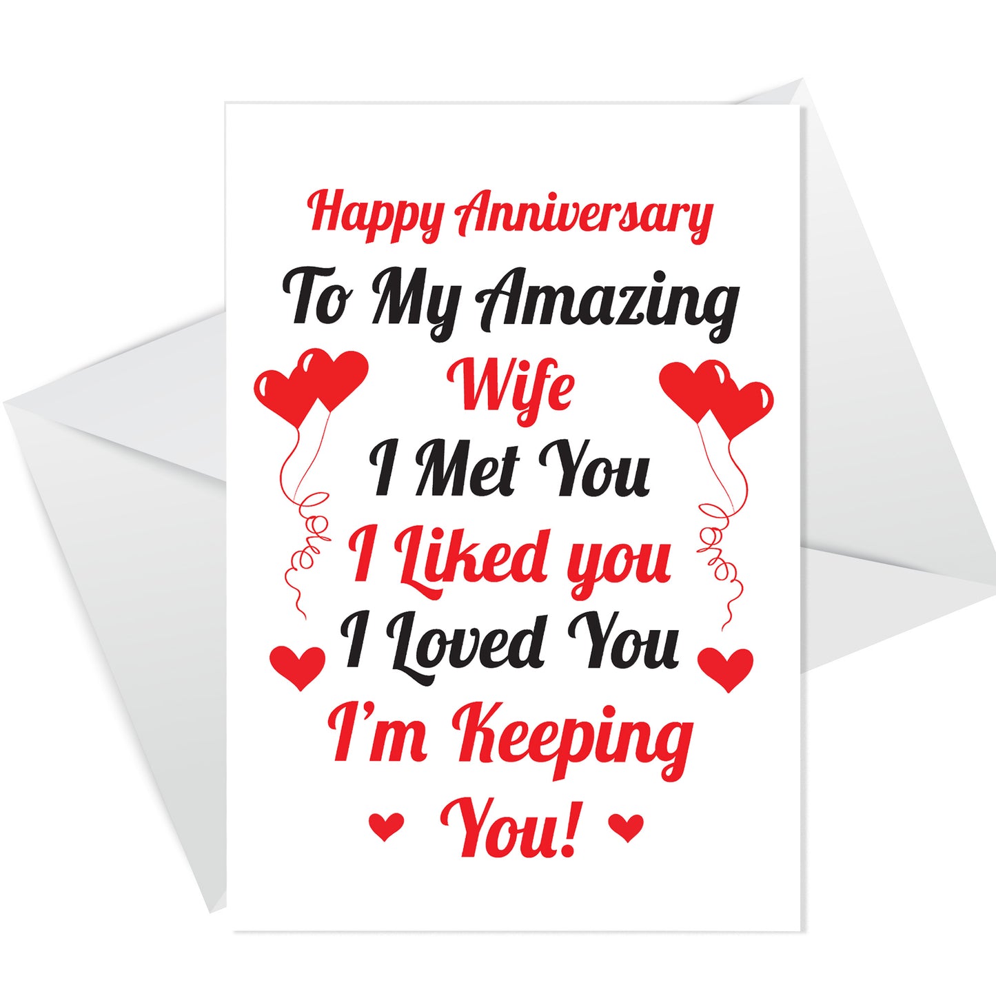 Anniversary Card For Wife Anniversary Cards For Her Thank You