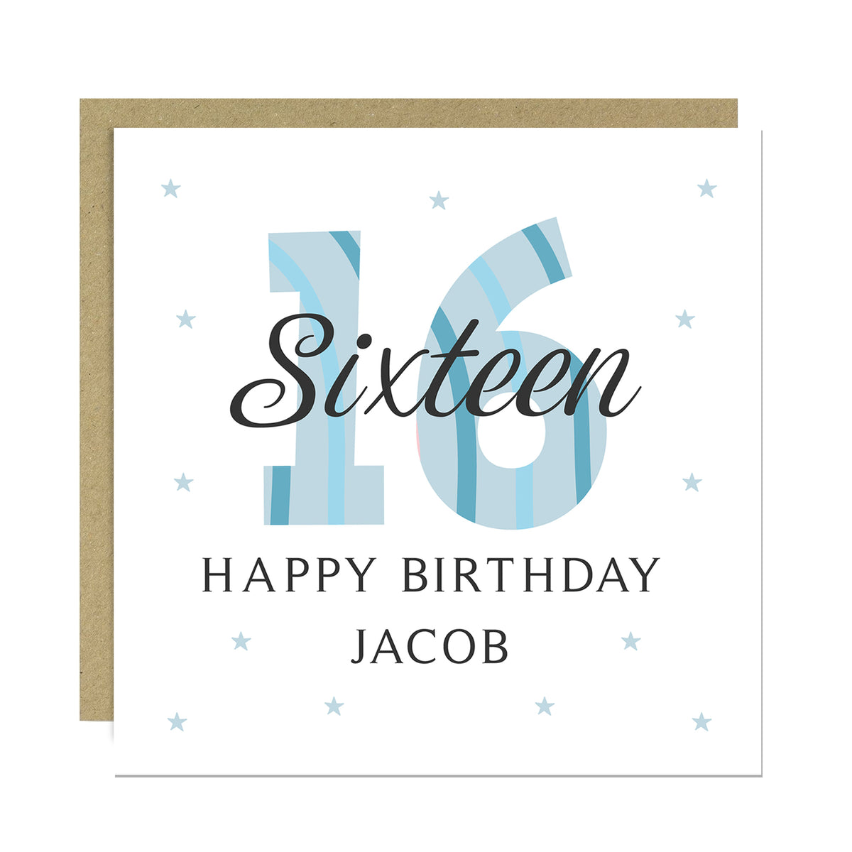 Personalised 16th Birthday Cards For Men Brother Son Grandson