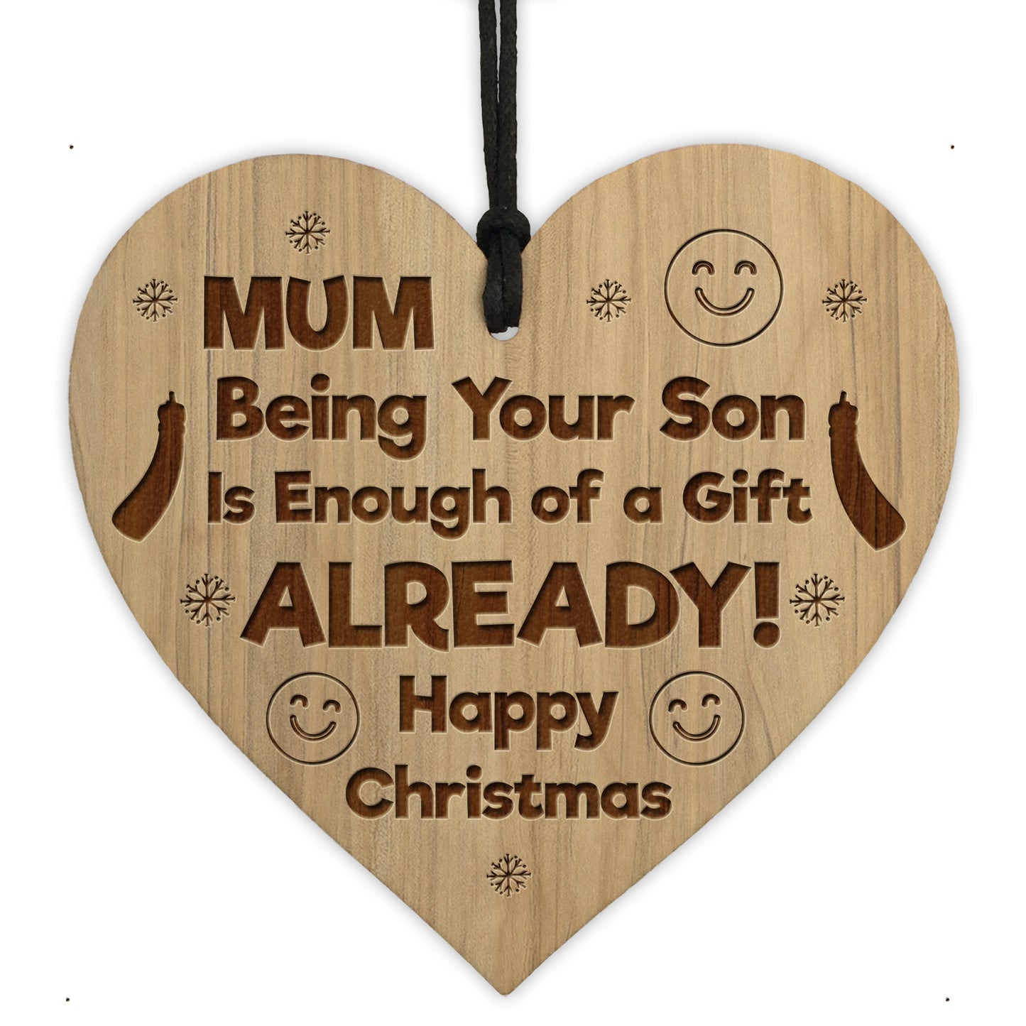 Mum Christmas Funny Gift From Son Novelty Christmas Tag