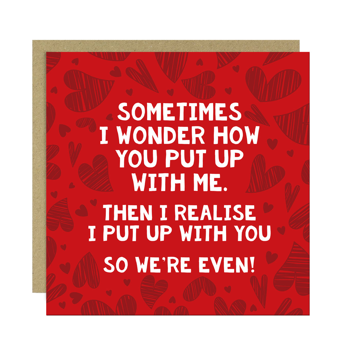 Funny Anniversary Card Wedding Anniversary Card Put Up With