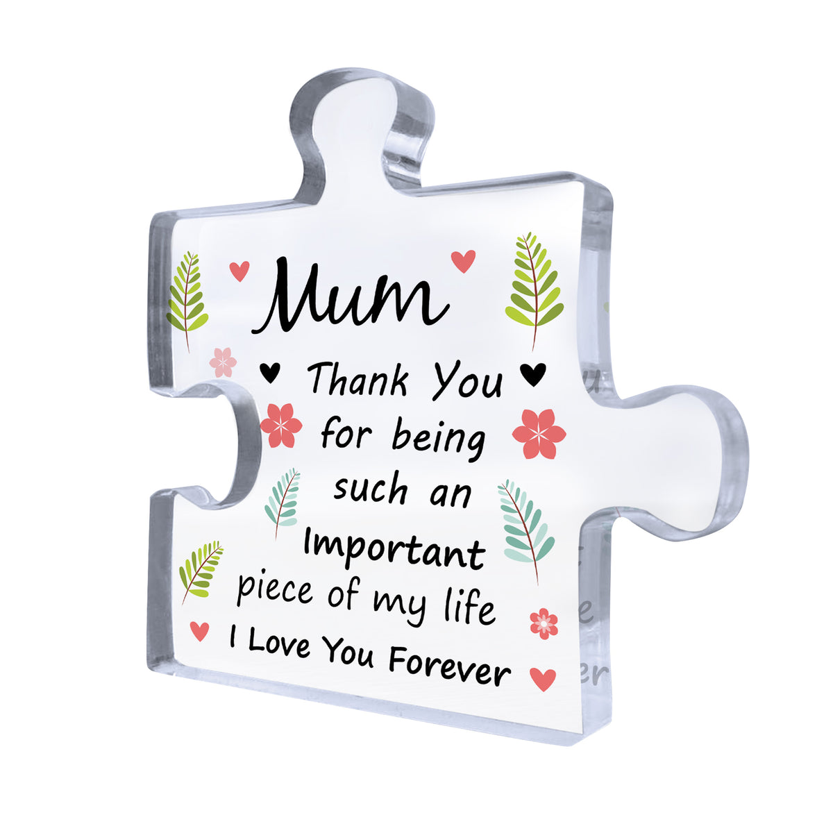 Gifts For Mum Acrylic Puzzle Piece Best Mum Gifts from Daughter