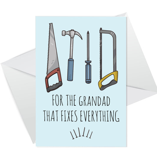 Funny Card For Grandad Fathers Day Card With Envelope Birthday