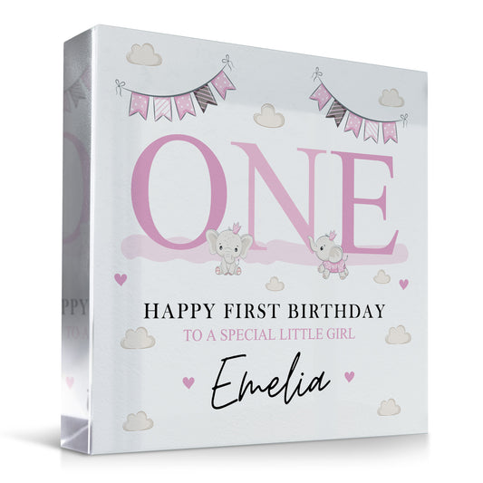 Happy 1st Birthday Gift For Daughter Plaque First Birthday