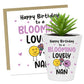 Birthday Gift For Nan BLOOMING LOVELY NAN Card And Plant Pot