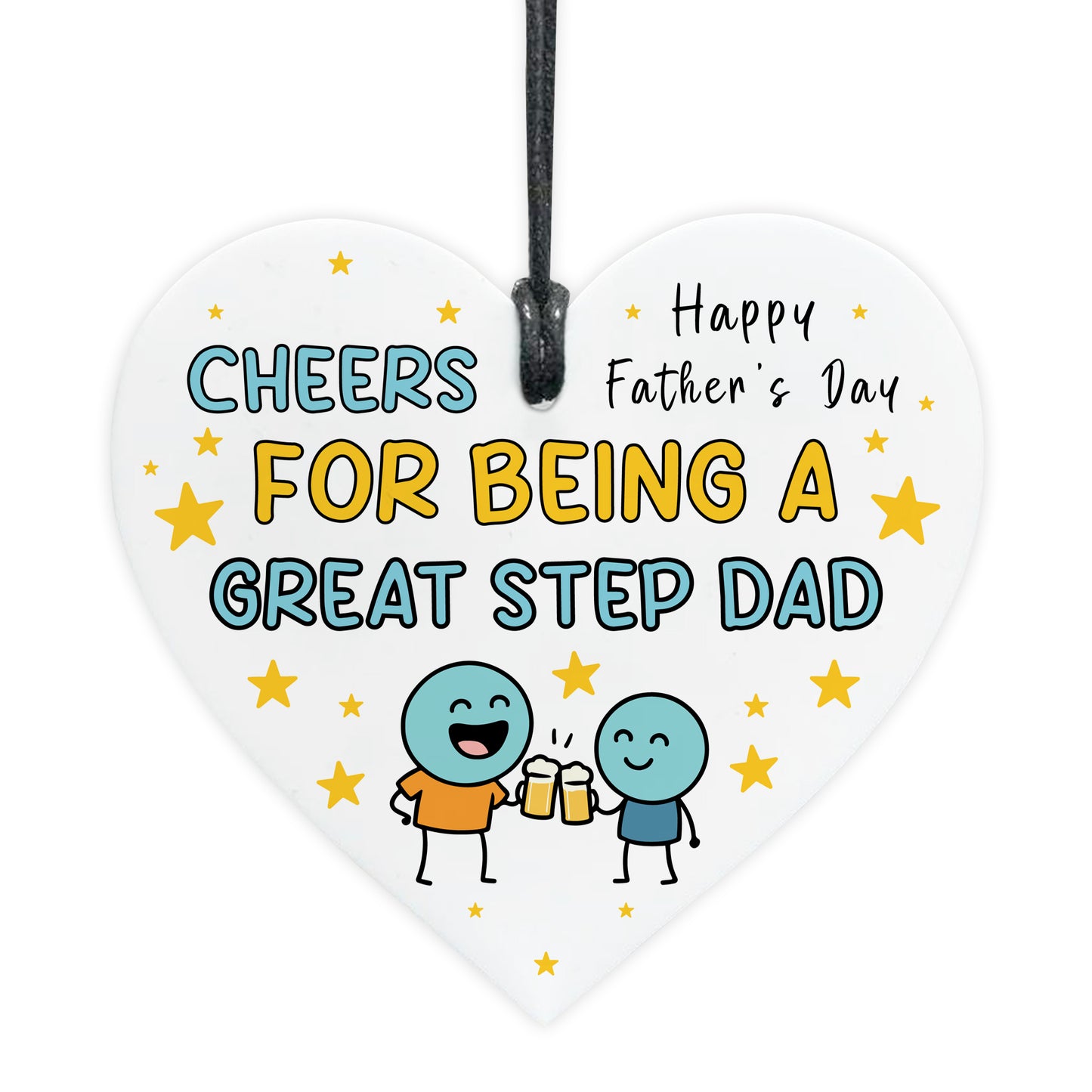 Cheers For Being A Great Step Dad Funny Fathers Day Gift