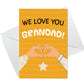 Fathers Day Card For Grandad WE LOVE YOU GRANDAD CARD