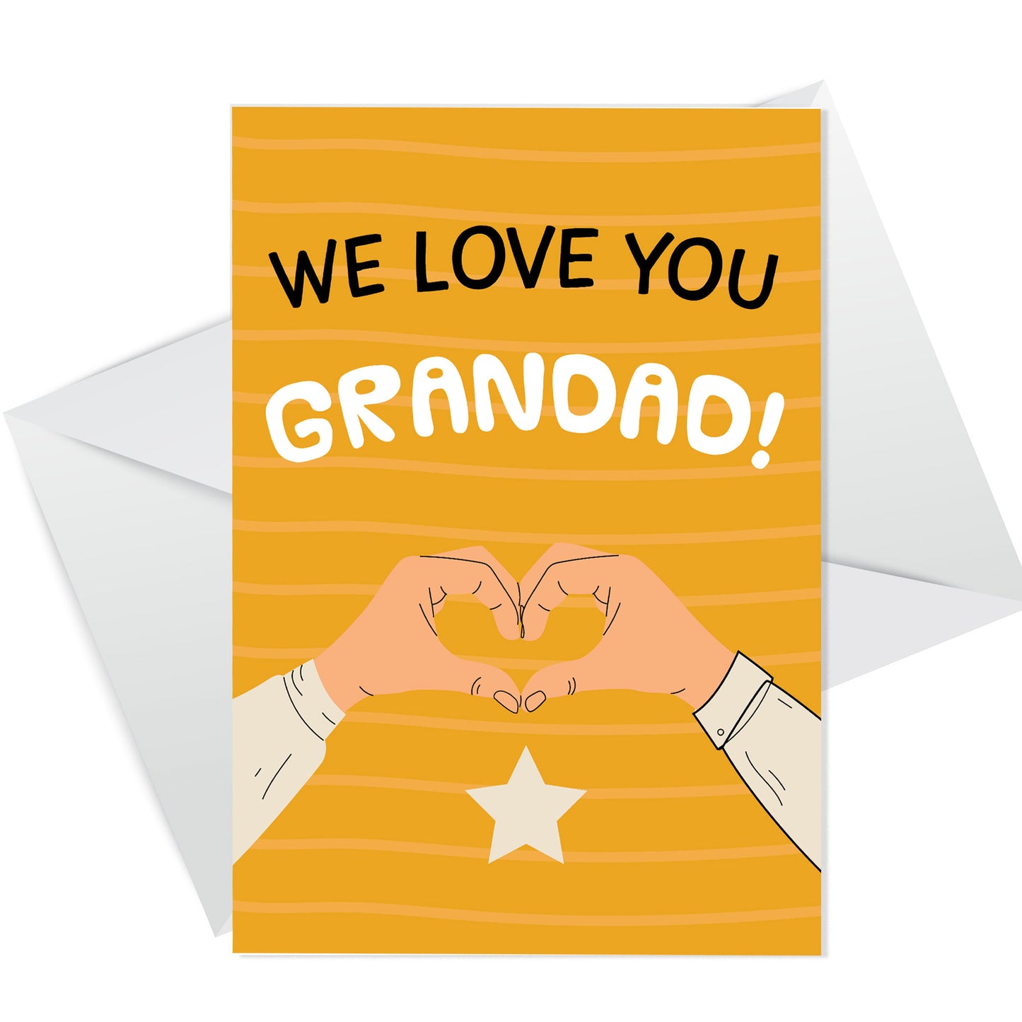 Fathers Day Card For Grandad WE LOVE YOU GRANDAD CARD