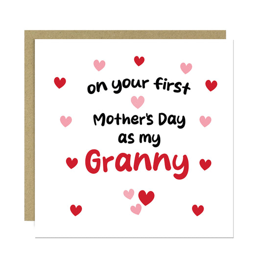 1st Mothers Day Card For Granny Mothers Day Card With Envelope