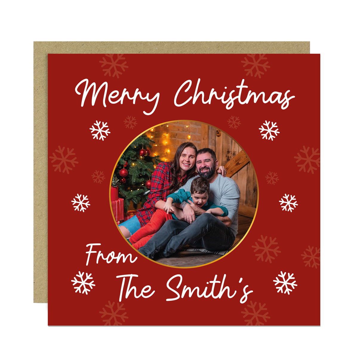 Personalised Christmas Card For Family and Friends