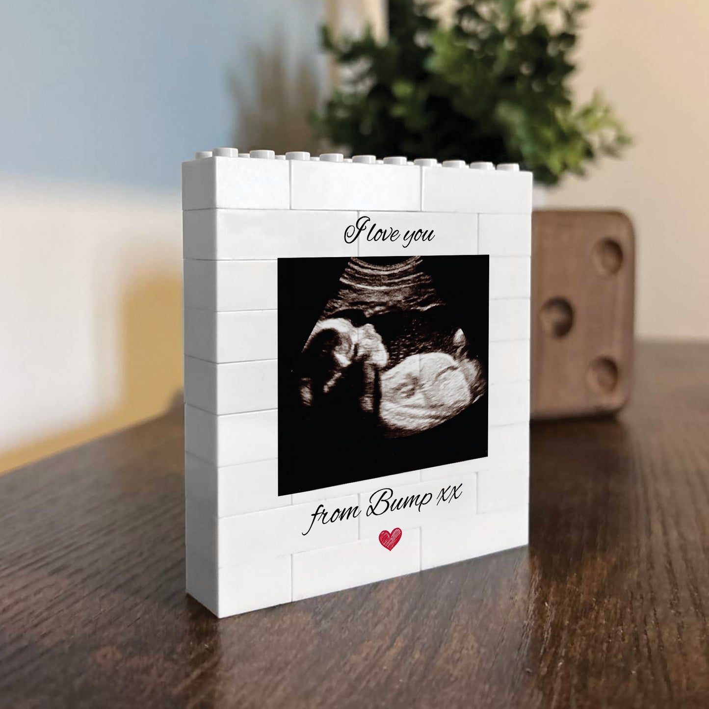 Personalised I Love You Gift From Bump Brick Photo Block