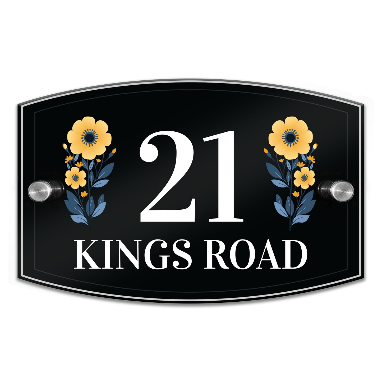 Contemporary House Sign Plaque Door Number Address Road Number