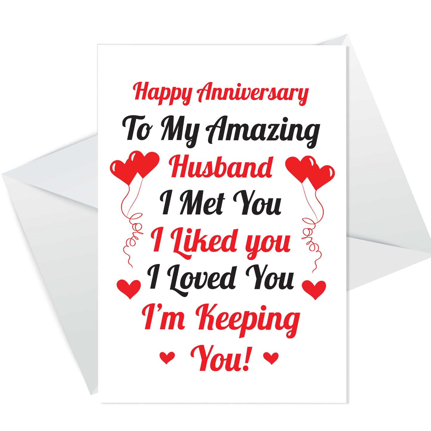 Anniversary Card For Husband Anniversary Cards For Him Thank You