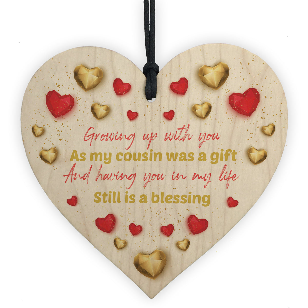 Cousin Gifts For Birthday Family Gifts For Cousin Wooden Heart