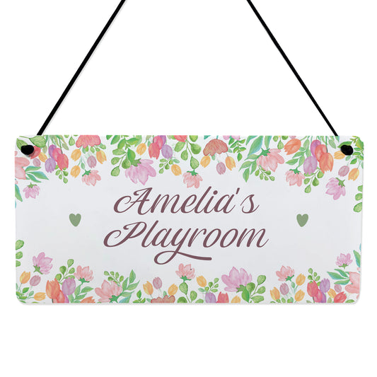Personalised Child's Playroom Sign For Indoor Gift For Kids
