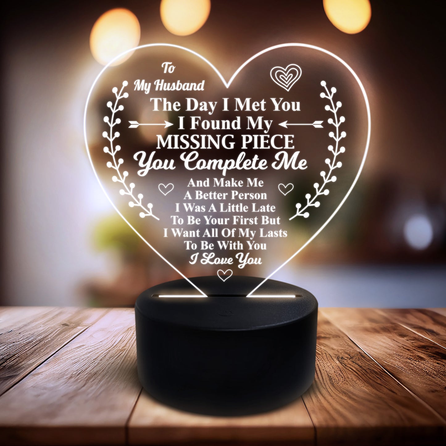 Gifts For Husband Acrylic Night Light Birthday Gifts For Him