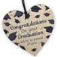 Graduation Gift Hanging Wood Heart Gift For Daughter Son