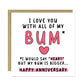 FUNNY Anniversary Card For Boyfriend Husband Love You Card