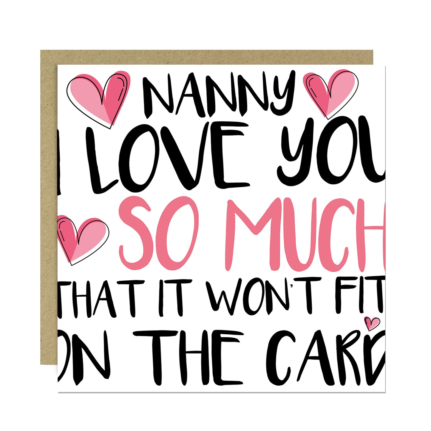 Card For Nanny Birthday With Envelope Included Mothers Day Cards