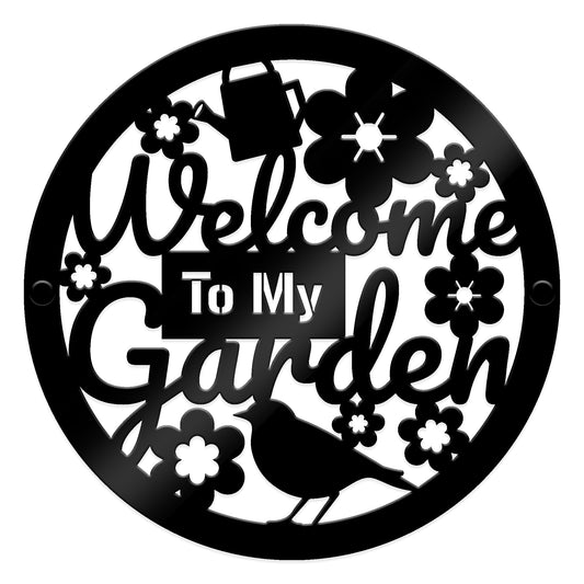 Garden Welcome Sign Garden Signs For Outside Acrylic Wall Plaque