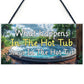 Funny Hot Tub Signs and Plaques Novelty Hot Tub Accessories