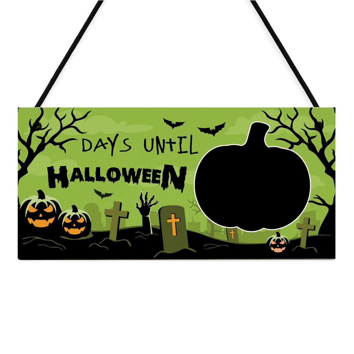 Halloween Countdown Plaque Decoration Days Until Halloween