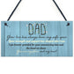 Dad Gifts From Daughter Hanging Plaque Father's Day Birthday