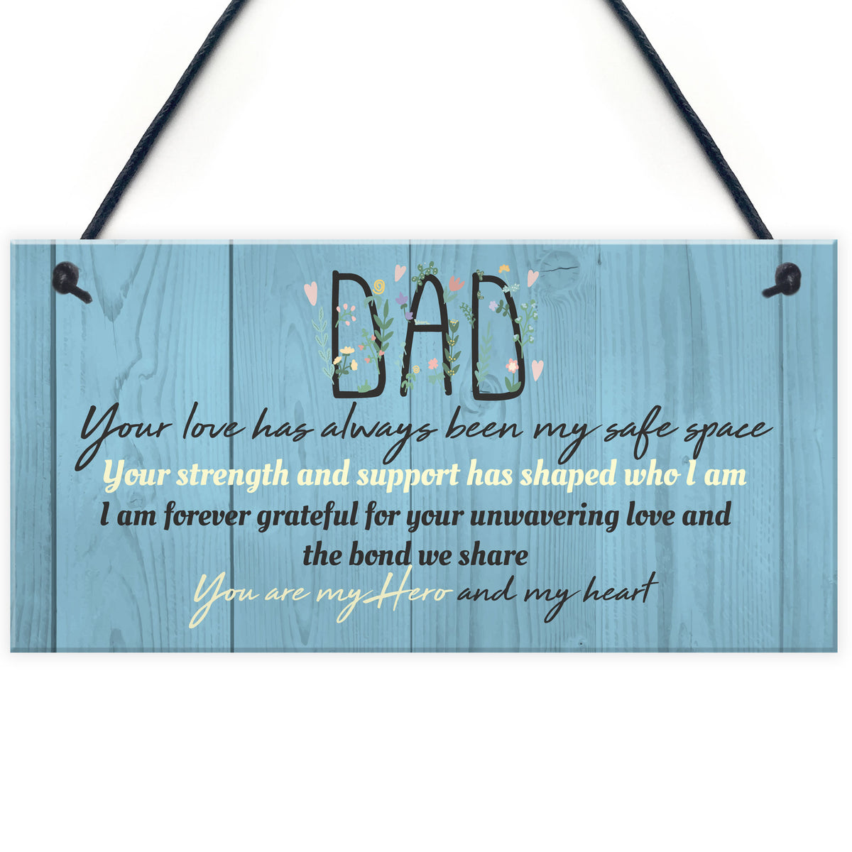 Dad Gifts From Daughter Hanging Plaque Father's Day Birthday