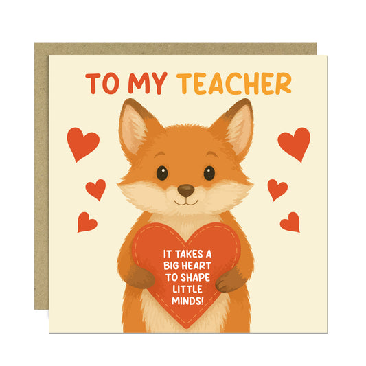 Teacher Appreciation Thank You Cards Thank You Greeting Card