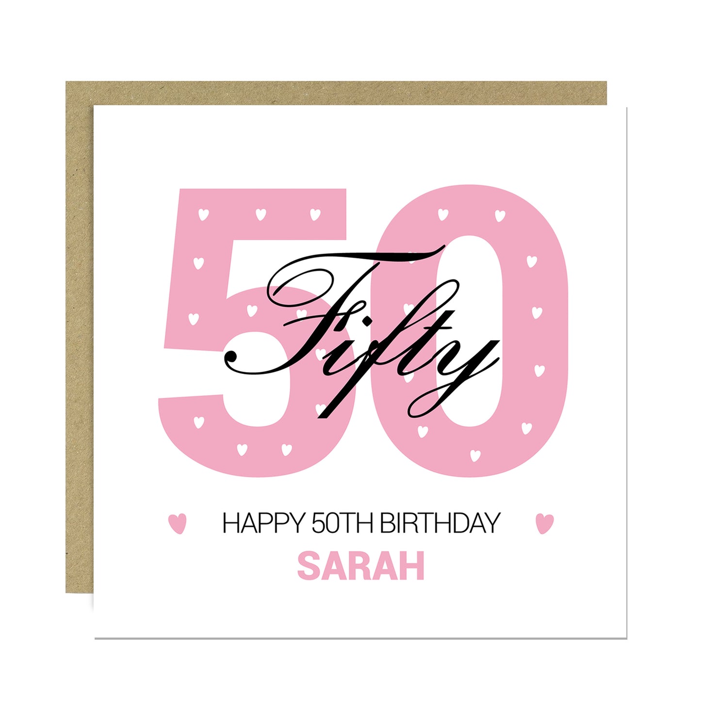 PERSONALISED 50th Birthday Card For Nan Auntie Mum Friend