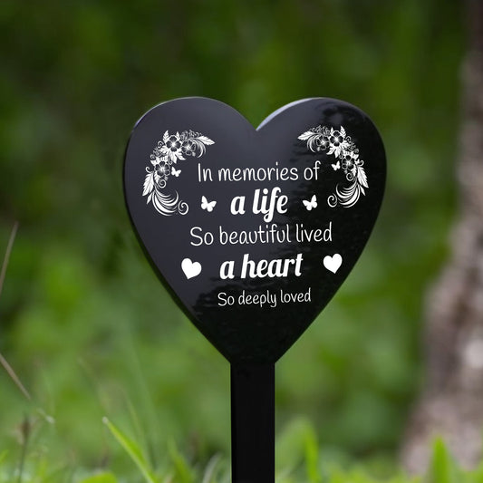 Grave Memorial Plaque Garden Ground Stake Grave Marker Memorial