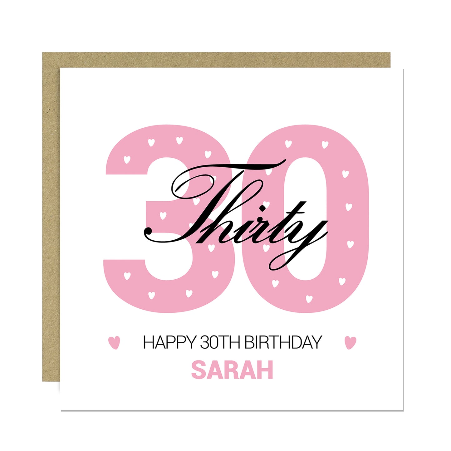 PERSONALISED 30th Birthday Card For Daughter Auntie Mum Friend