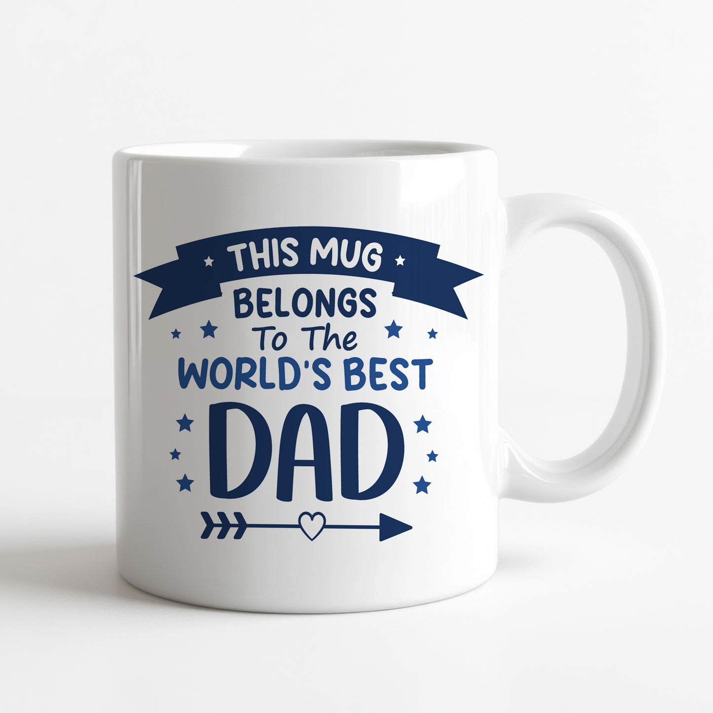 World's Best Dad Ceramic Coster Gift For Fathers Day Birthday