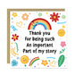 Teacher Thank You Card End of School Term Appreciation Card