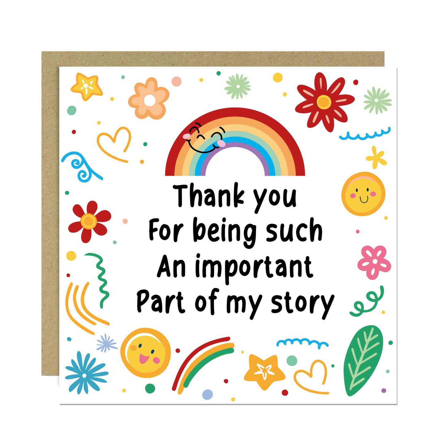 Teacher Thank You Card End of School Term Appreciation Card