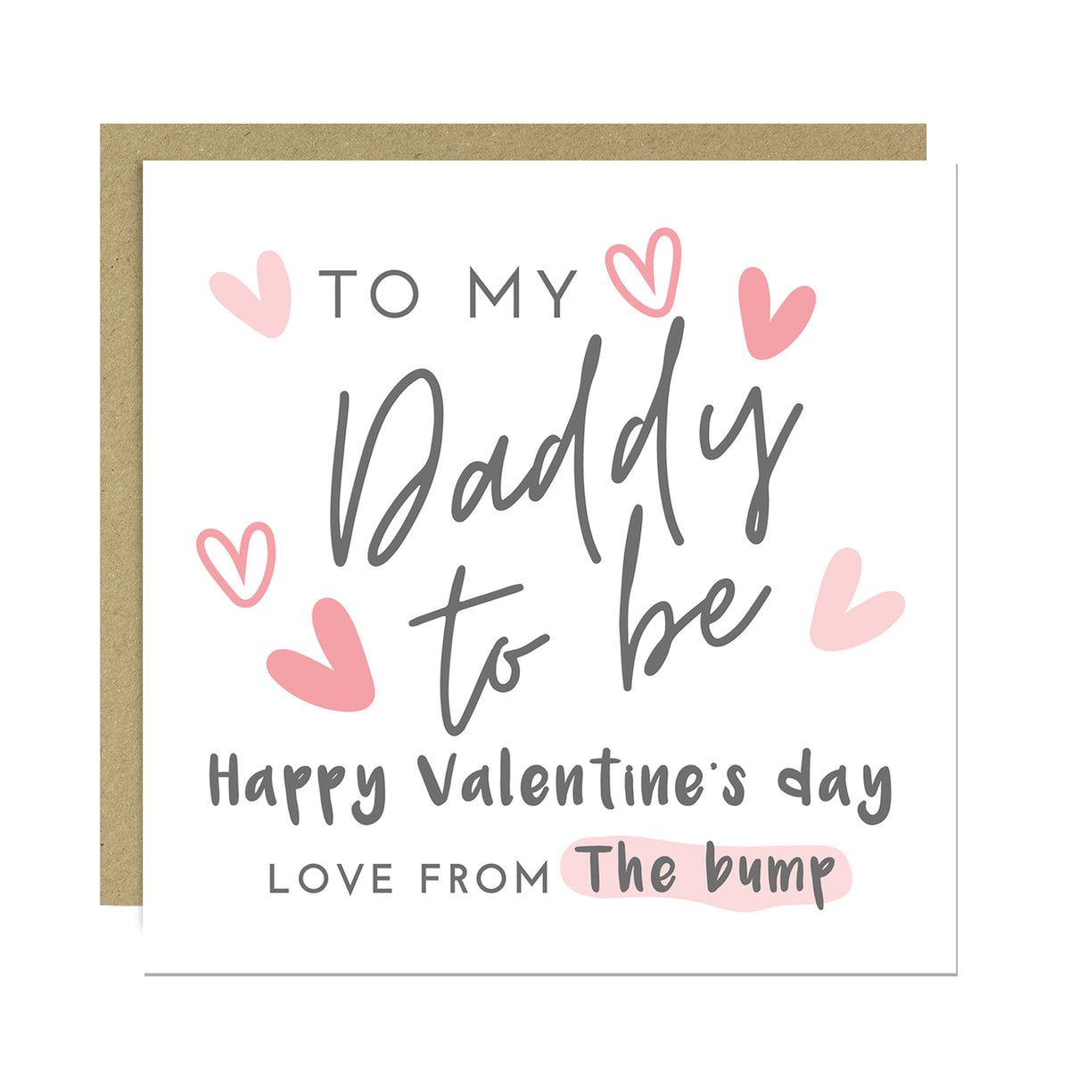 Daddy To Be Valentines Card Valentines Card From Bump