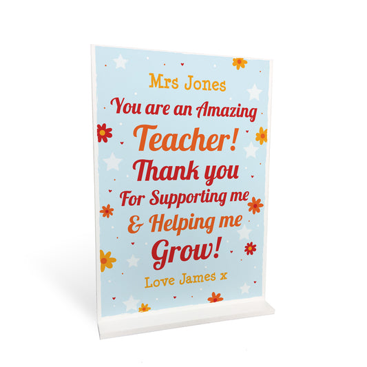 Teacher Thank You Personalised Gifts From Students Nursery