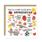 Card Of Appreciation Thank You Card For Teacher Assistant
