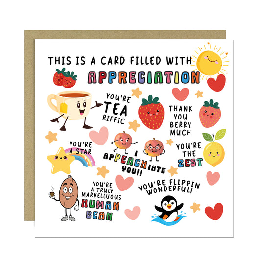 Card Of Appreciation Thank You Card For Teacher Assistant