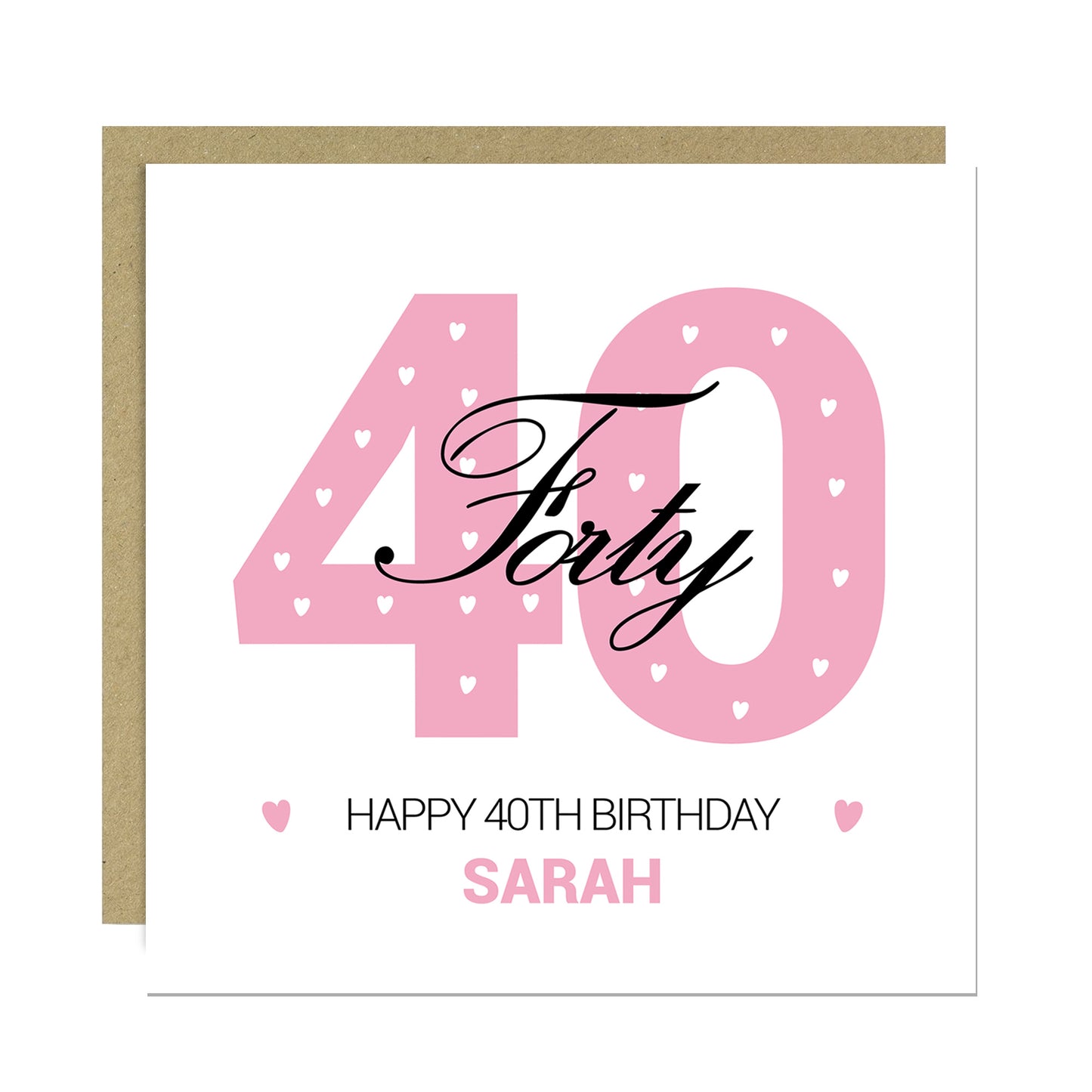 PERSONALISED 40th Birthday Card For Daughter Auntie Mum Friend