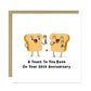 Funny Anniversary Card For Couple Toast To You 30th Anniversary