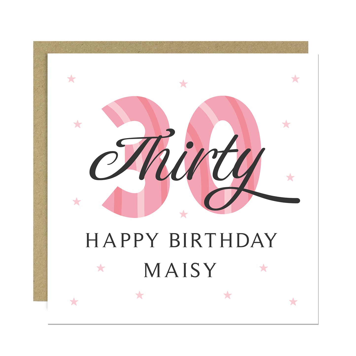 Personalised 30th Birthday Cards For Women Mum Auntie Daughter